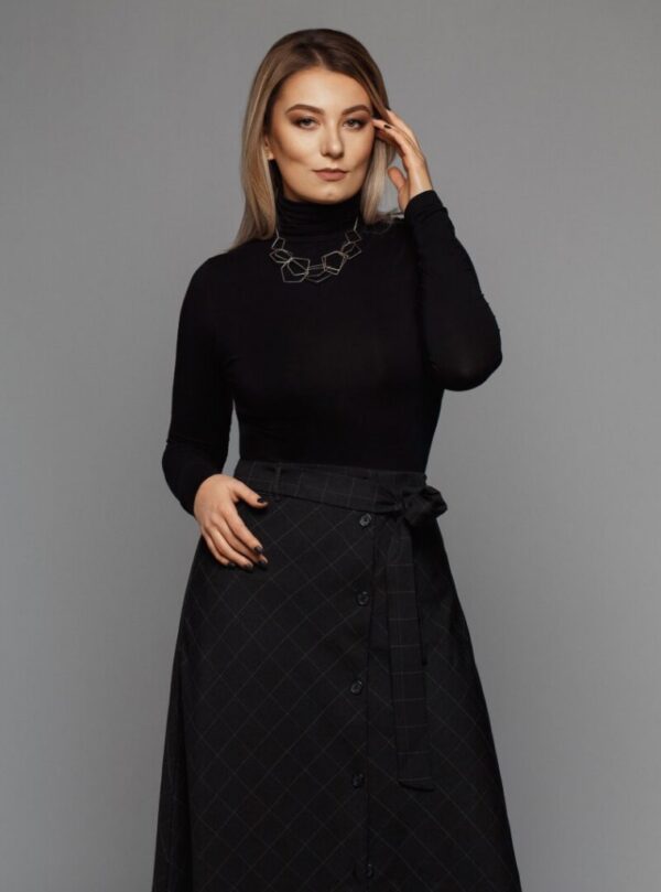 Eterna long dress black - Image 2